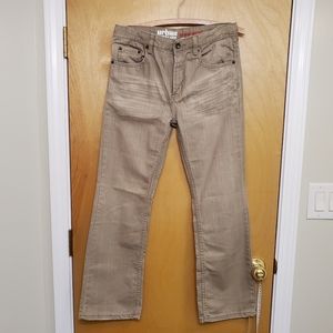 Urban Pipeline Relaxed Bootcut Tan Jeans